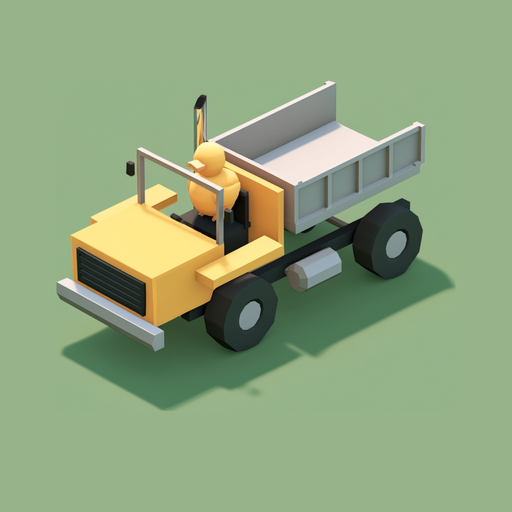 The Duck Trucks icon: a small yellow duck driving a yellow dump truck